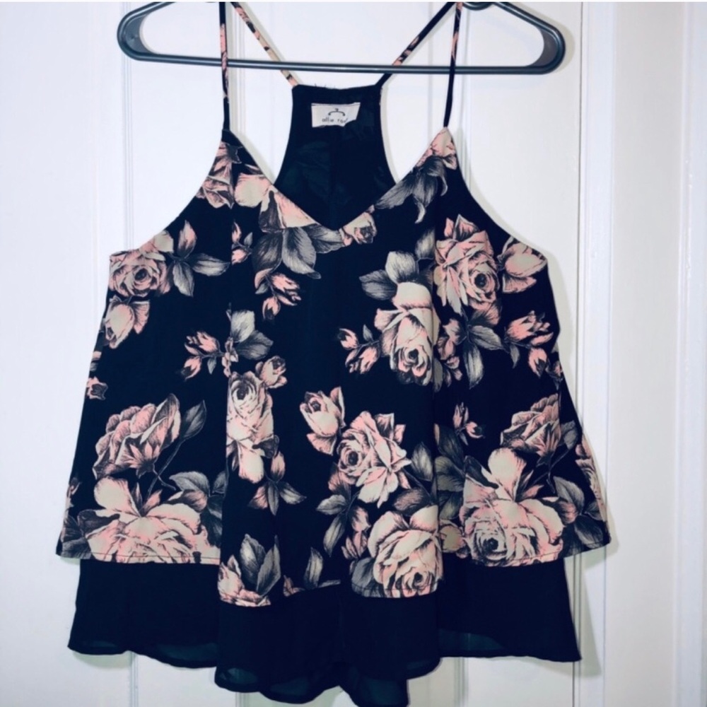 ALLIE ROSE [NEW] Floral Layered Cami Top